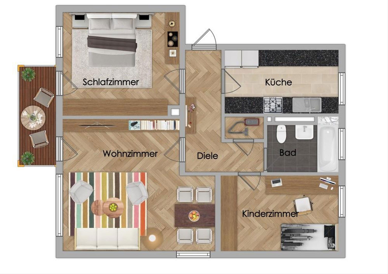 Wohnung zum Kauf provisionsfrei 225.000 € 3 Zimmer 79 m²<br/>Wohnfläche 3.<br/>Geschoss Bad Dürkheim Bad Dürkheim 67098