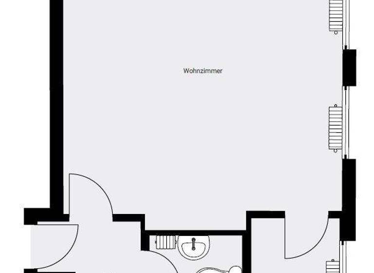 Studio zur Miete 449 € 1 Zimmer 30 m² 7. Geschoss frei ab sofort Brehmstr. 2 Steinbühl Nürnberg 90443