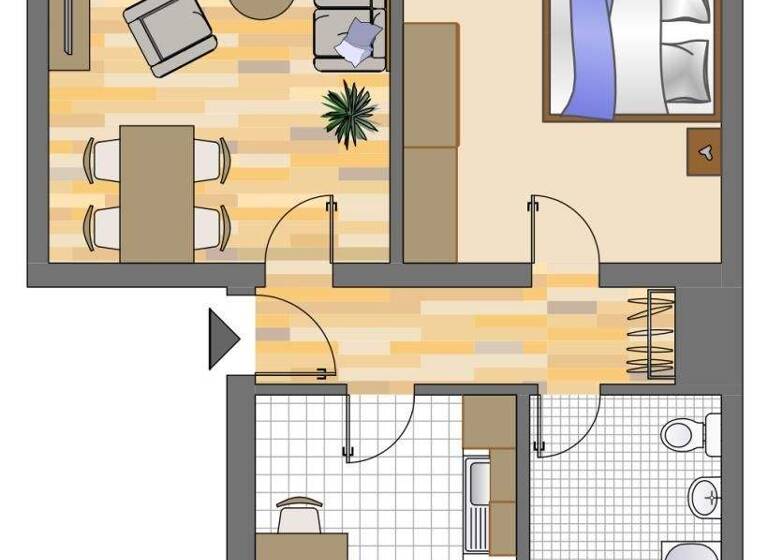 Wohnung zur Miete 469 € 2 Zimmer 56,7 m² 1. Geschoss Neue Radstraße 8 Mitte Dortmund 44147