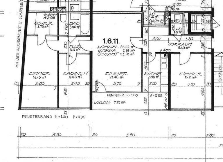 Wohnung zum Kauf 389.000 € 4 Zimmer 94 m² 2. Geschoss frei ab 30.11.2027 Wien 1110
