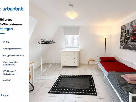 WG-Zimmer zur Miete auf Zeit 630 € 14 m² frei ab sofort Leonhardstraße Mitte Mitte 70182