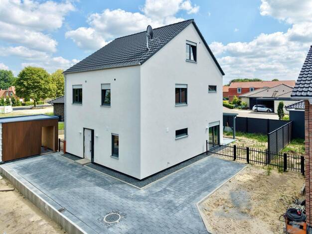 Einfamilienhaus zum Kauf - Erstbezug 449.000 € 4 Zimmer 166,6 m² 380 m² Grundstück Grasdorf Neuenhaus 49828