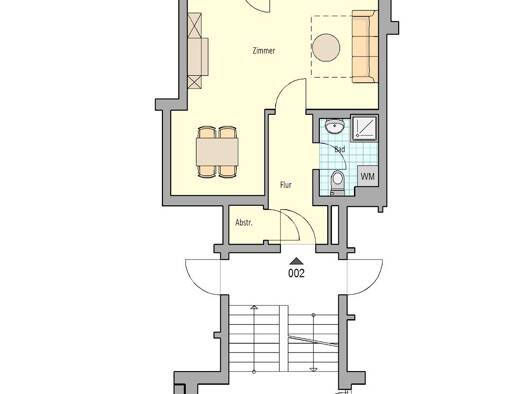 Wohnung zur Miete nur mit Wohnberechtigungsschein 217 € 1 Zimmer 42,1 m² 2. Geschoss frei ab 01.11.2026 Berliner Straße 50 Innenstadt Herford 32052