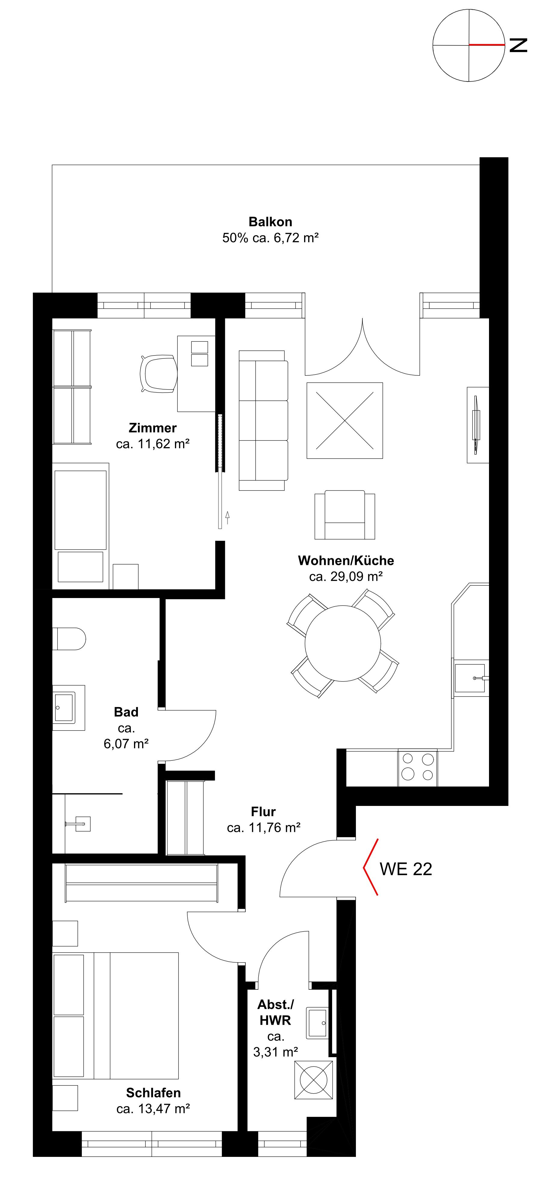 Wohnung zum Kauf 410.000 € 3 Zimmer 82 m²<br/>Wohnfläche 2.<br/>Geschoss Binz Ostseebad Binz 18609