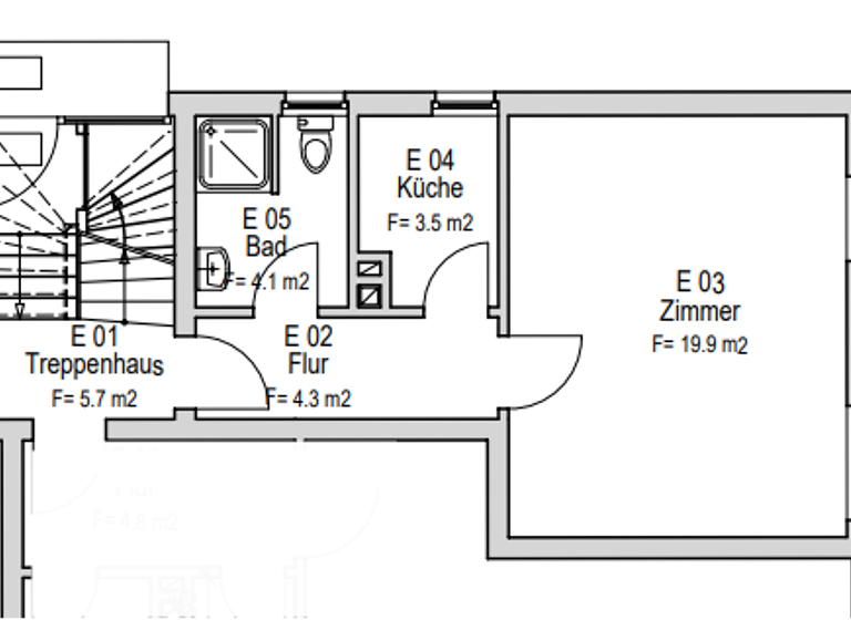 Studio zur Miete 380 € 1 Zimmer 31 m² frei ab 01.07.2026 Auguststraße 24a Innenstadt Oldenburg 26121