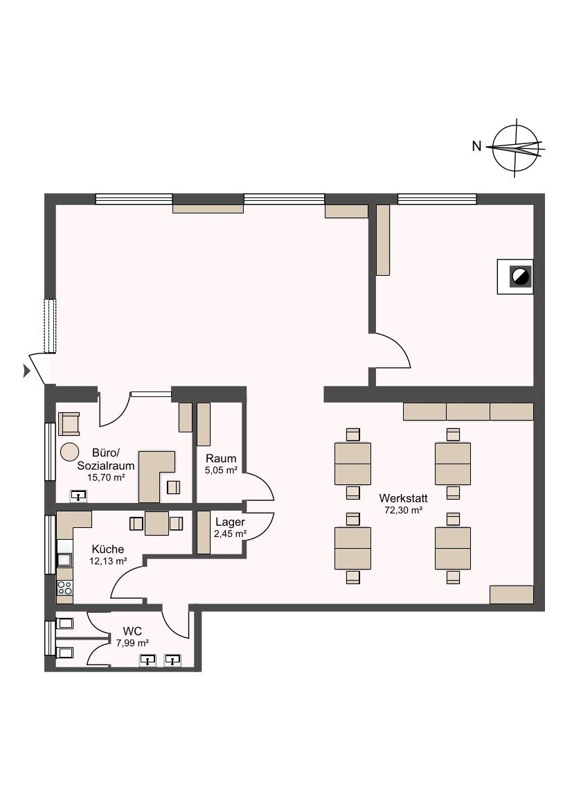 Lagerhalle zur Miete 3.974 € 215,8 m²<br/>Lagerfläche Bahrenfeld Hamburg 22607