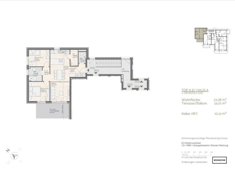 Wohnung zum Kauf - Erstbezug 409.900 € 3 Zimmer 72,3 m² 1. Geschoss Waldweg 8 Perwang am Grabensee 5166