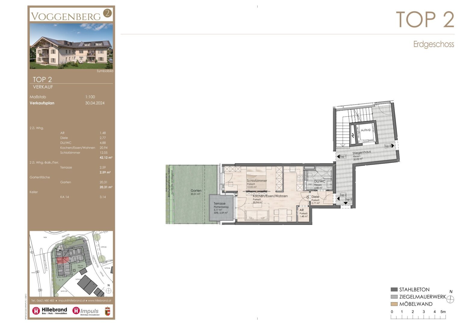 Wohnung zum Kauf 262.000 € 2 Zimmer 44,7 m²<br/>Wohnfläche EG<br/>Geschoss Stützing Saaldorf-Surheim 83416