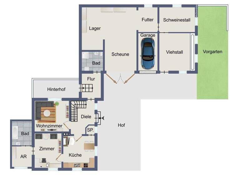 Einfamilienhaus zum Kauf 79.000 € 9 Zimmer 130 m² 400 m² Grundstück Mansbach Hohenroda 36284