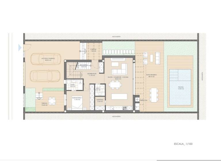 Villa zum Kauf provisionsfrei 380.175 € 4 Zimmer 118 m² 245 m² Grundstück Calle Calle Meteosat 114 San Juan de los Terreros 04648