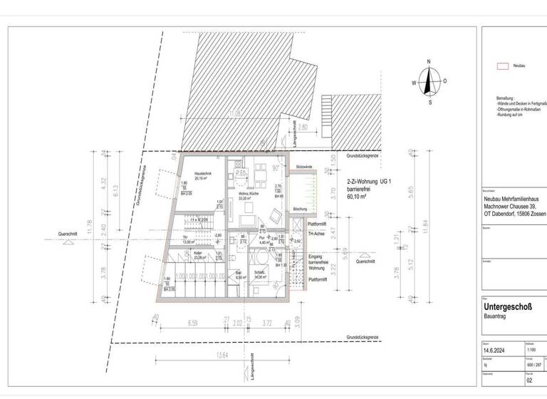 Grundstück zum Kauf 450.000 € 2.630 m² Grundstück Machnower Chaussee 39 Zossen Zossen / Dabendorf 15806