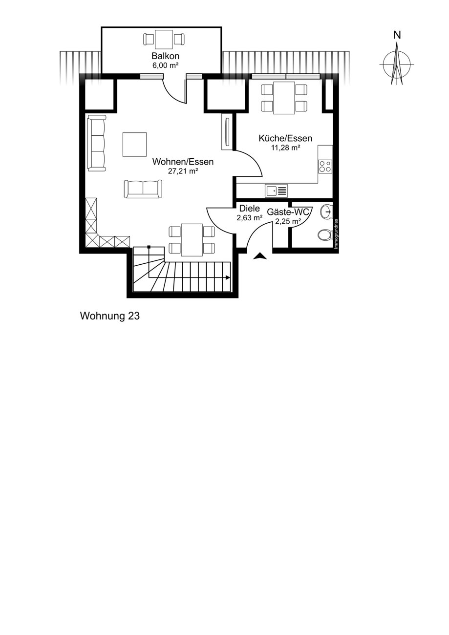 Maisonette zum Kauf 245.500 € 3 Zimmer 97,8 m²<br/>Wohnfläche 3.<br/>Geschoss Deutenberg - Dauchinger Straße Villingen-Schwenningen 78056