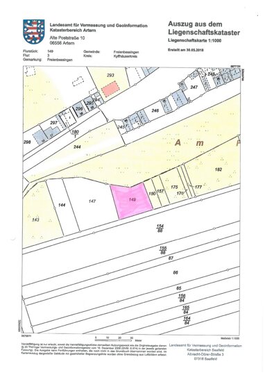 Landwirtschaftliche Fläche zum Kauf 1.200 € 724 m² Freienbessingen 99713