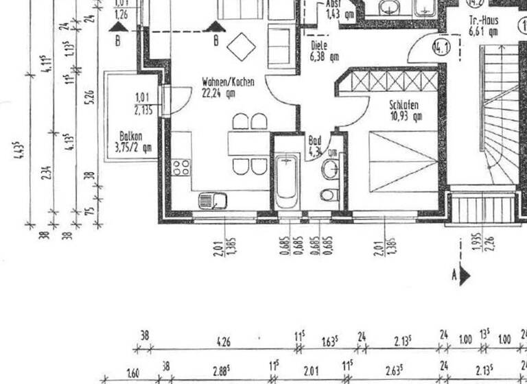 Wohnung zum Kauf 225.000 € 2 Zimmer 45,3 m² 1. Geschoss Döse Cuxhaven 27476