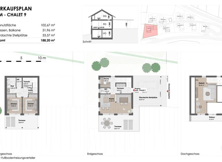 Haus zum Kauf - Erstbezug 850.000 € 4 Zimmer 103 m² 614 m² Grundstück Kärnten 9564