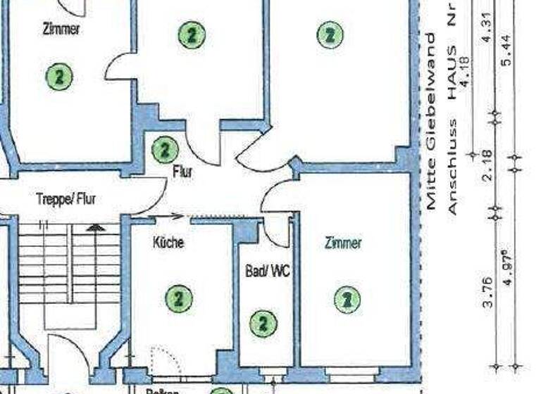 Wohnung zum Kauf provisionsfrei 200.055 € 4 Zimmer 85,1 m² EG Dölitz-Dösen Leipzig 04279