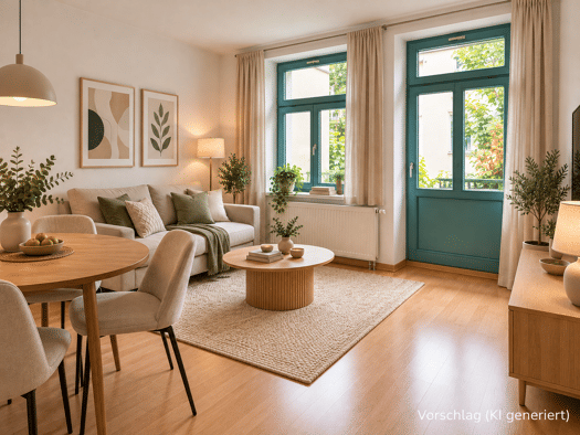 Wohnung zum Kauf provisionsfrei 43.900 € 2 Zimmer 48,2 m² Geschoss EG/4 frei ab sofort Nürnberger Straße 5 Sonnenberg Chemnitz 09130