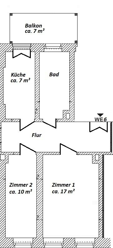 Wohnung zur Miete 1.054 € 2 Zimmer 65,9 m²<br/>Wohnfläche 3.<br/>Geschoss 01.02.2025<br/>Verfügbarkeit Fregestraße 18 Zentrum - Nordwest Leipzig 04105