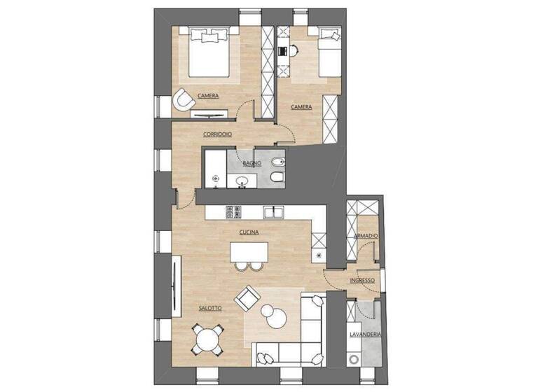 Wohnung zum Kauf 850.000 € 3 Zimmer 105 m² 1. Geschoss Cortina d Ampezzo