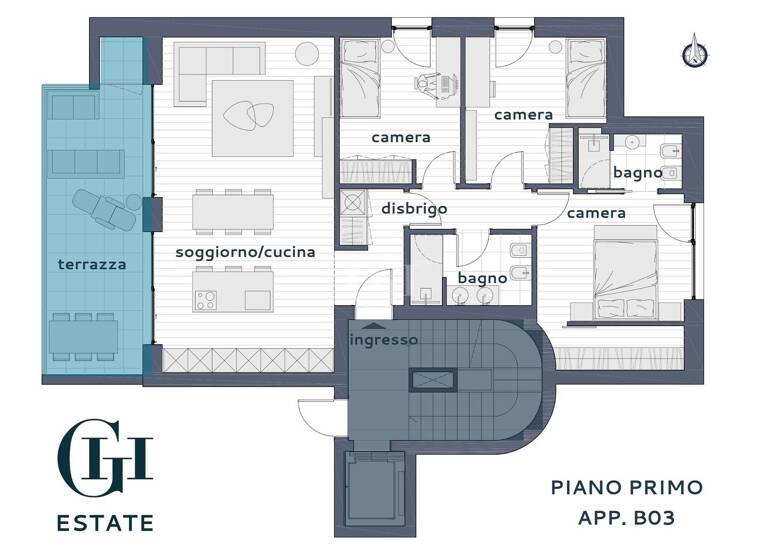 Wohnung zum Kauf - Erstbezug 760.000 € 4 Zimmer 78 m² 1. Geschoss frei ab sofort Via Santa Croce 26 Trento 38122