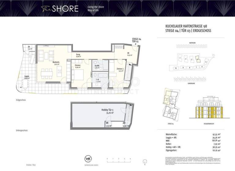 Wohnung zum Kauf - Erstbezug 1.135.000 € 3 Zimmer 98,2 m² Wien 1190