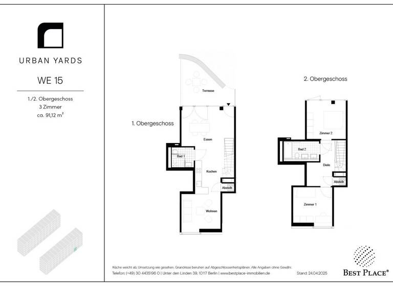 Wohnung zur Miete 2.076 € 3 Zimmer 91,1 m²<br/>Wohnfläche 1.<br/>Geschoss Archibaldweg 13 Lichtenberg Berlin 10317
