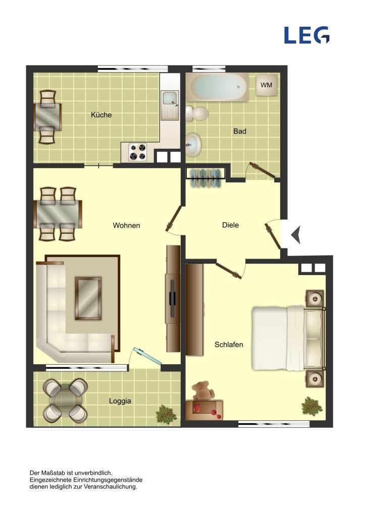 Wohnung zur Miete 420 € 2 Zimmer 52,8 m²<br/>Wohnfläche 1.<br/>Geschoss 01.02.2025<br/>Verfügbarkeit Bachstraße 30 Weddinghofen Bergkamen 59192