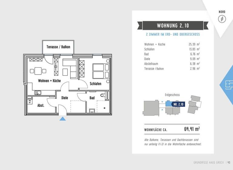 Wohnung zum Kauf provisionsfrei 347.242 € 2 Zimmer 64,4 m² EG Am Kamp 5 Meckelfeld Seevetal 21217