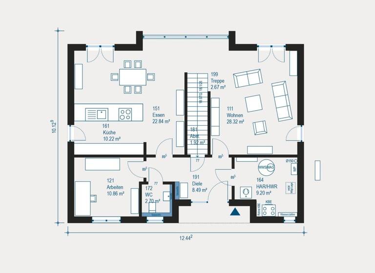 Einfamilienhaus zum Kauf 465.050 € 5 Zimmer 175,2 m² 407 m² Grundstück Leimersheim 76774