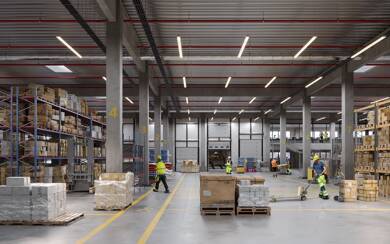 Lagerhalle zur Miete provisionsfrei 5.243 m² Lagerfläche teilbar ab 896 m² Steinzeugstraße 14-48a Friedrichsfeld - West Mannheim 68229