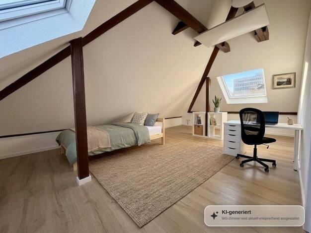 WG-Zimmer zur Miete auf Zeit 470 € 20 m² 3. Geschoss Uhlandstraße 9 Heilbronn Heilbronn 74074