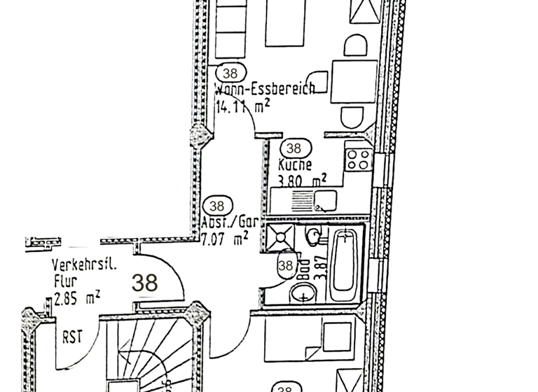 Wohnung zum Kauf 152.000 € 2 Zimmer 43,6 m² Bahnhofstraße 33 Obertraubling 93083