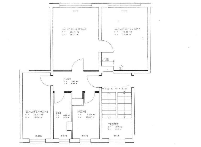 Wohnung zur Miete 395 € 3 Zimmer 57,3 m² 3. Geschoss Franz-Mehring-Straße 6 Stendal 39576