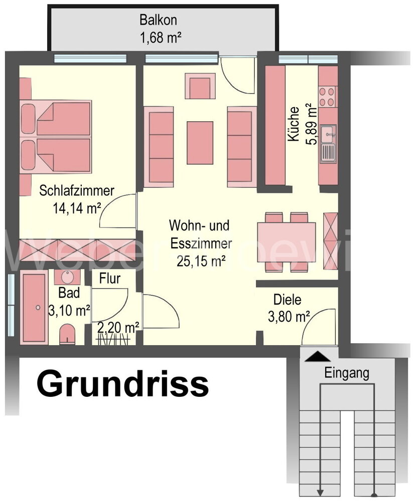 Wohnung zum Kauf 199.000 € 2 Zimmer 56 m²<br/>Wohnfläche Weiß Köln / Weiß 50999