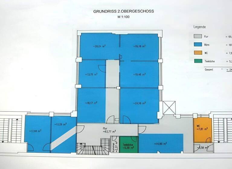Atelier zur Miete 10 € 3 Zimmer 249 m² Bürofläche teilbar ab 249 m² Dudenstraße 78 Kreuzberg Berlin 10965