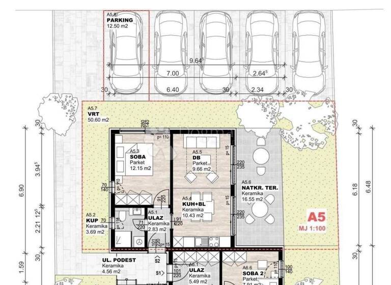 Wohnung zum Kauf 182.300 € 2 Zimmer 55 m² Povljana