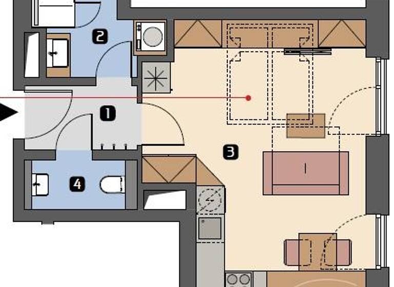 Wohnung zur Miete Wohnen auf Zeit 1.400 € 1 Zimmer 34,2 m²<br/>Wohnfläche 31.07.2025<br/>Verfügbarkeit Wilsdruffer Vorstadt/Seevorstadt-West Dresden 01067
