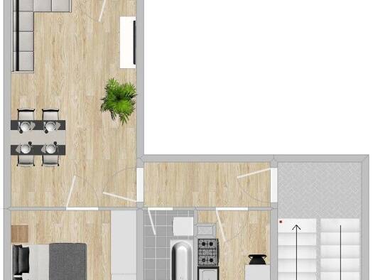 Wohnung zur Miete 329 € 2 Zimmer 50,7 m² 2. Geschoss Freitaler Straße 35 Pausitzer Delle Riesa 01589