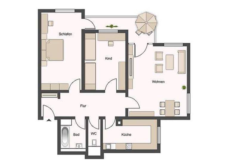 Wohnung zum Kauf 267.000 € 3 Zimmer 81,4 m² Schmiden Fellbach 70736