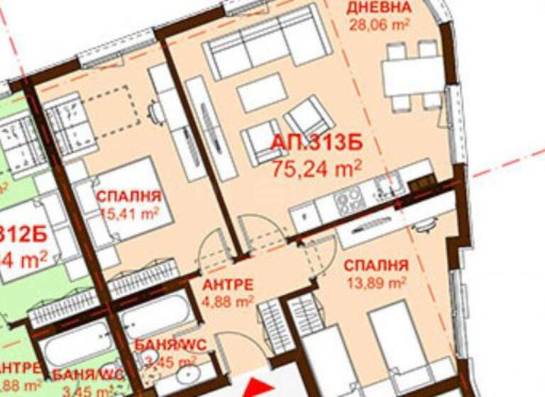 Studio zum Kauf 151.800 € 3 Zimmer 90,2 m² Burgas