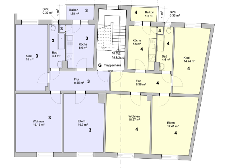 Wohnung zum Kauf 279.999 € 3 Zimmer 73,4 m² 2. Geschoss Vahrenwald Hannover 30165