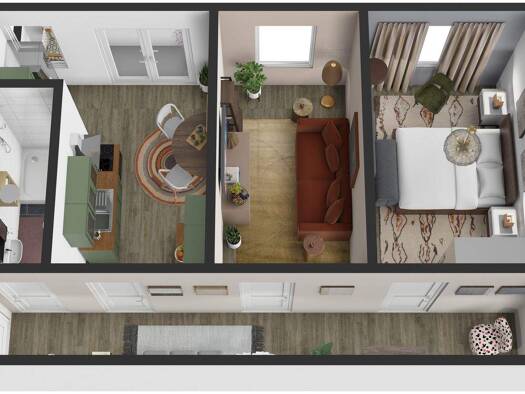 Wohnung zur Miete 846 € 2 Zimmer 47 m² 1. Geschoss frei ab sofort Osterbrookplatz 7 Hamm Hamburg 20537