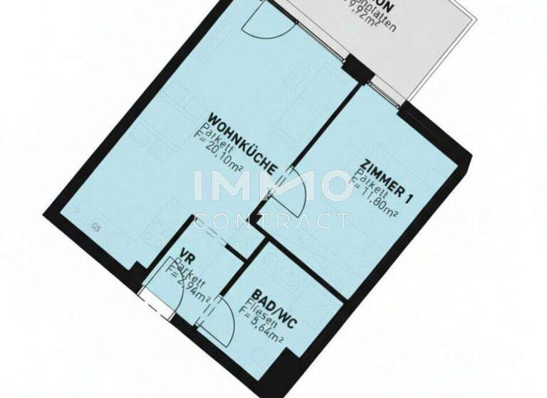 Wohnung zum Kauf - Erstbezug 319.500 € 2 Zimmer 41,9 m² 1. Geschoss Wien 1210