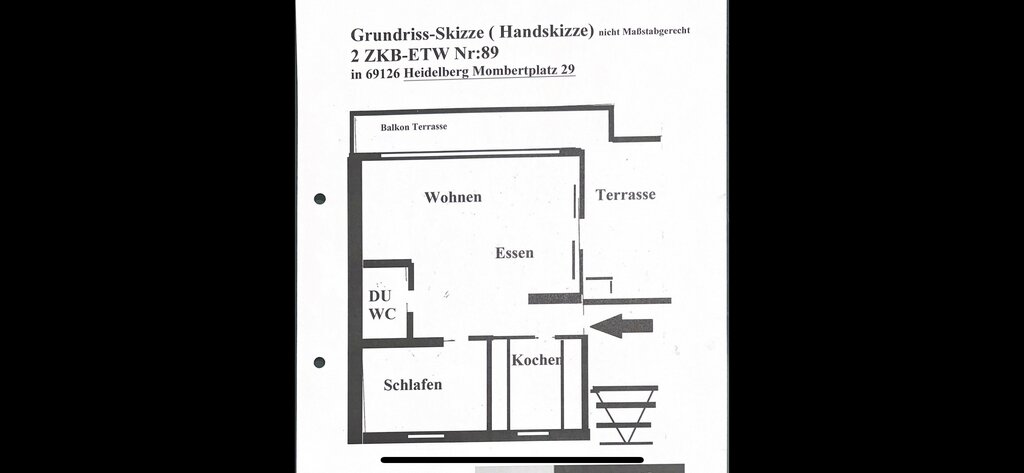 Wohnung zur Miete 700 € 2 Zimmer 86 m²<br/>Wohnfläche ab sofort<br/>Verfügbarkeit :  Mombertplatz 29 Emmertsgrund - Nord Heidelberg 69126