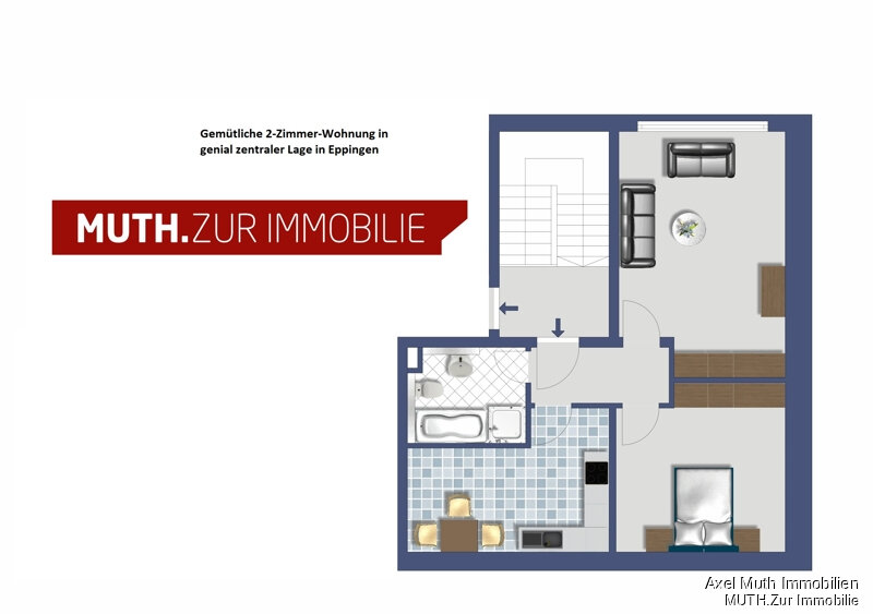 Wohnung zum Kauf 129.700 € 2 Zimmer 57 m²<br/>Wohnfläche Eppingen Eppingen 75031