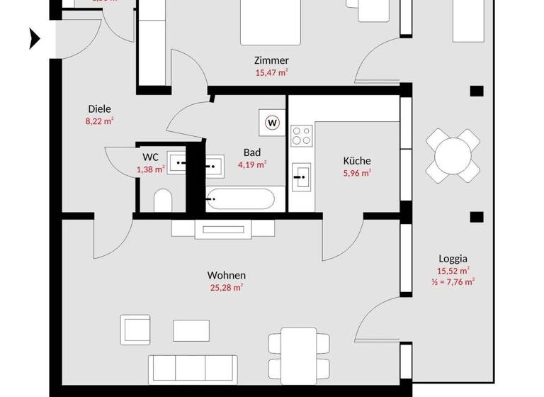 Wohnung zum Kauf 410.000 € 2 Zimmer 69,8 m² 5. Geschoss Unterhaching 82008