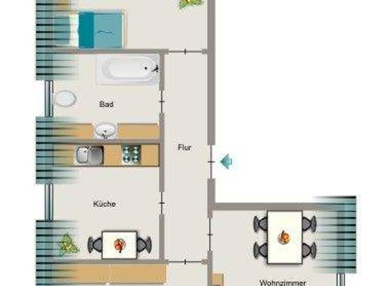 Wohnung zur Miete 570 € 3,5 Zimmer 73 m² 2. Geschoss Günnigfelder Straße 3 Wattenscheid Bochum 44866