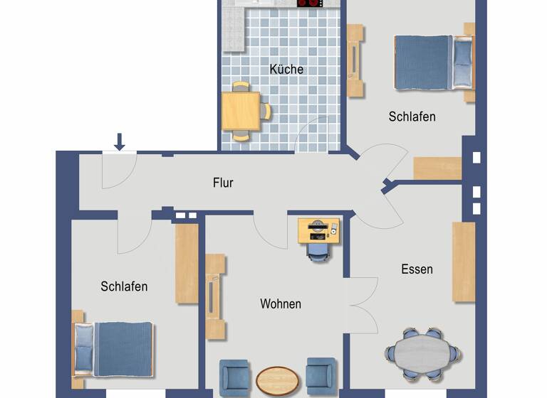 Wohnung zum Kauf 135.000 € 93 m²<br/>Wohnfläche 3.<br/>Geschoss Altstadt Gelsenkirchen 45879