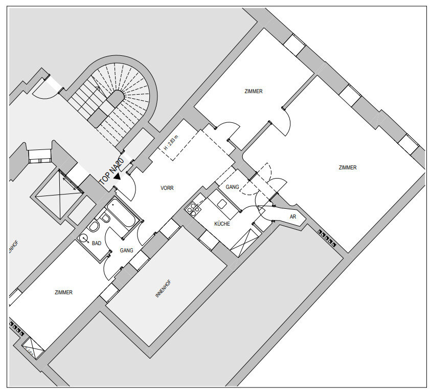 Wohnung zur Miete 1.732 € 3 Zimmer 117,2 m²<br/>Wohnfläche 4.<br/>Geschoss Wien 1010