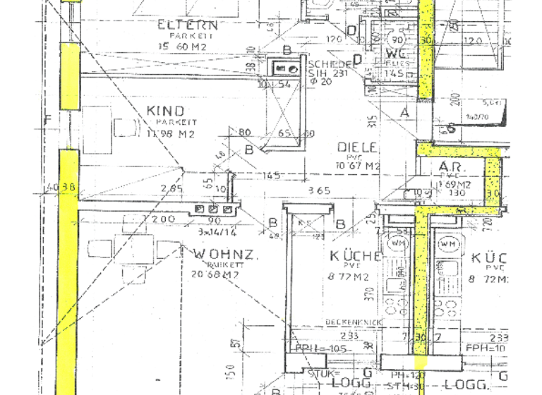 Wohnung zur Miete 718 € 3 Zimmer 75,1 m² 2. Geschoss frei ab 01.05.2026 Dirisamerstraße 24 Weibern 4675